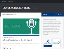 Tablet Screenshot of canuckshockeyblog.com